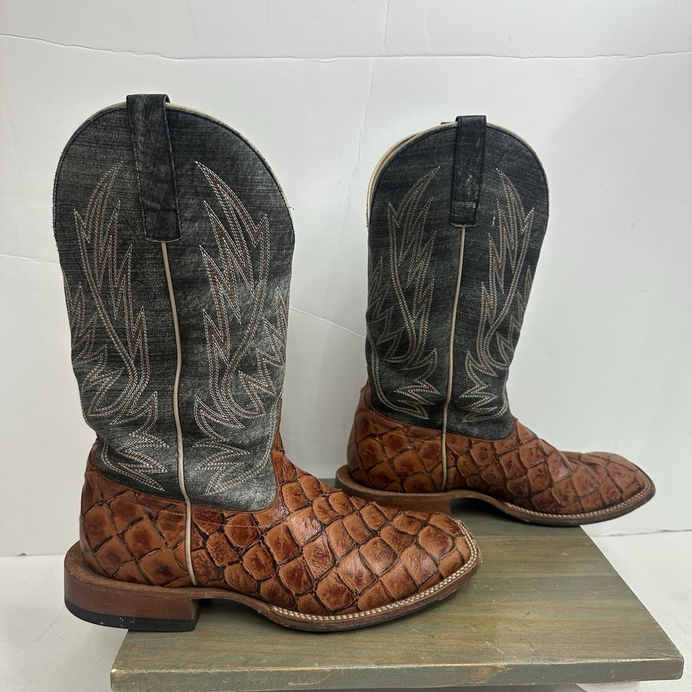Anderson Bean 10.5 EE Horsepower Filet Of Fish HP1823 Square Toe COWBOY BOOTS